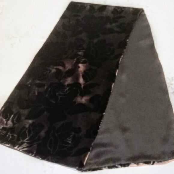 Set of 2 Collection XIIX Silk Velvet Floral Scarves - Picture 5 of 7